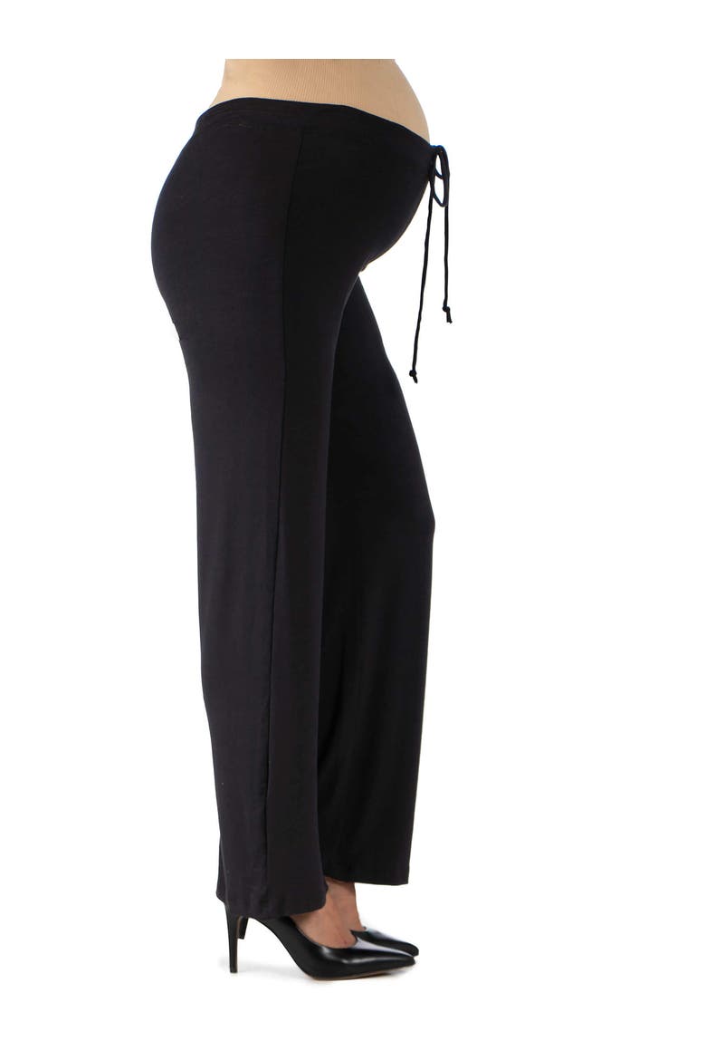 Maternity Drawstring Lounge Pants, Alternate, color, Black