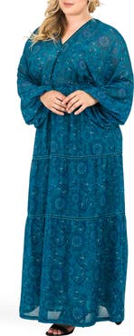 Standards & Practices Maxine Floral Print Maxi Dress