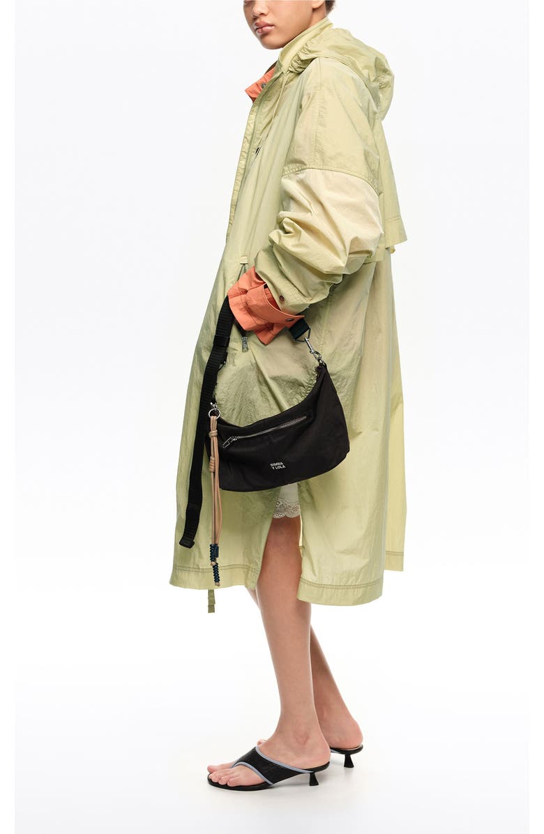 Bimba y Lola Nylon Trapecio Bag, Alternate, color, Graphite