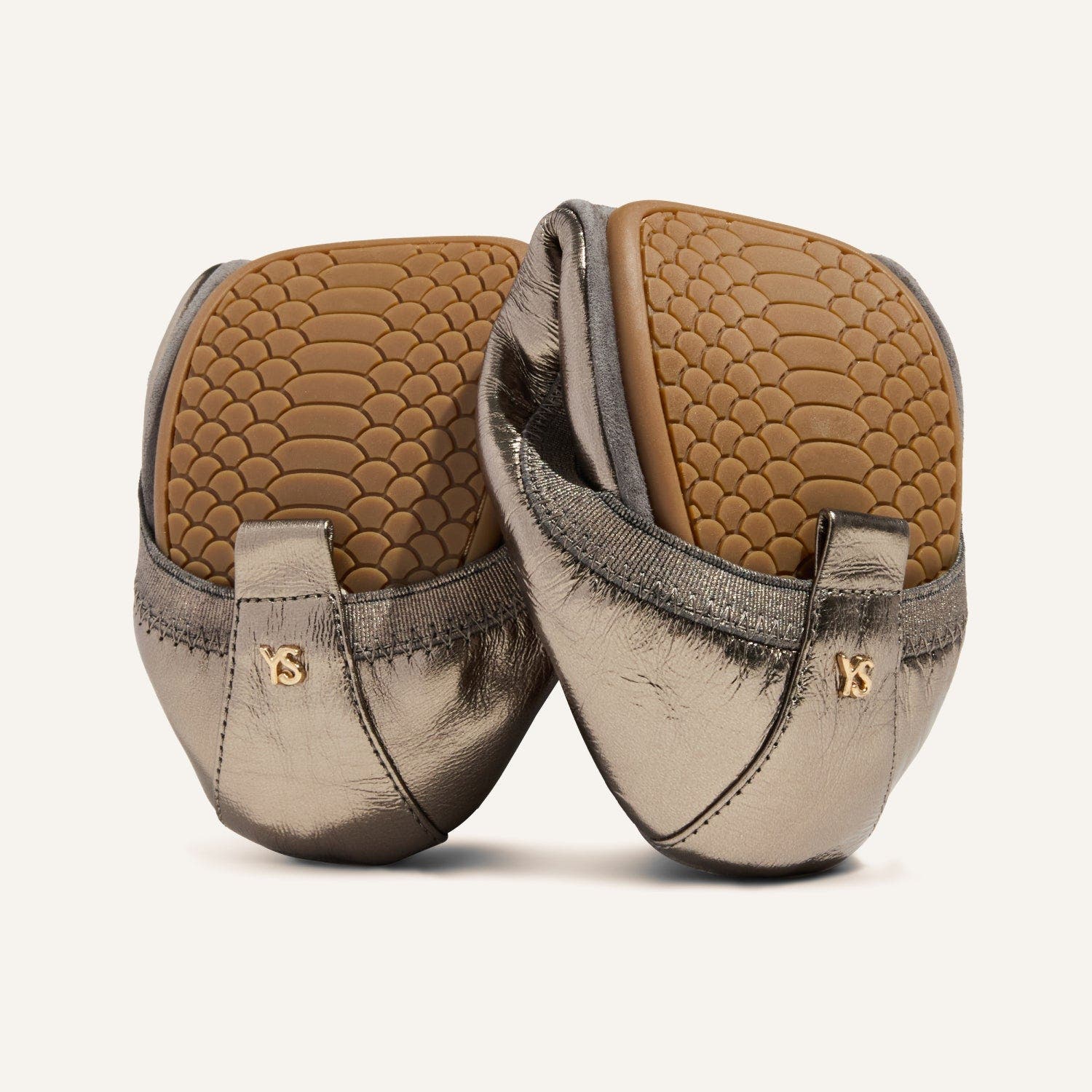 Samara Foldable Ballet Flat, Alternate, color, Pewter