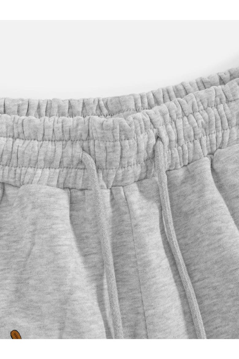 Embroidery Dog Baggy Barrel Sweatpants, Alternate, color, Grey