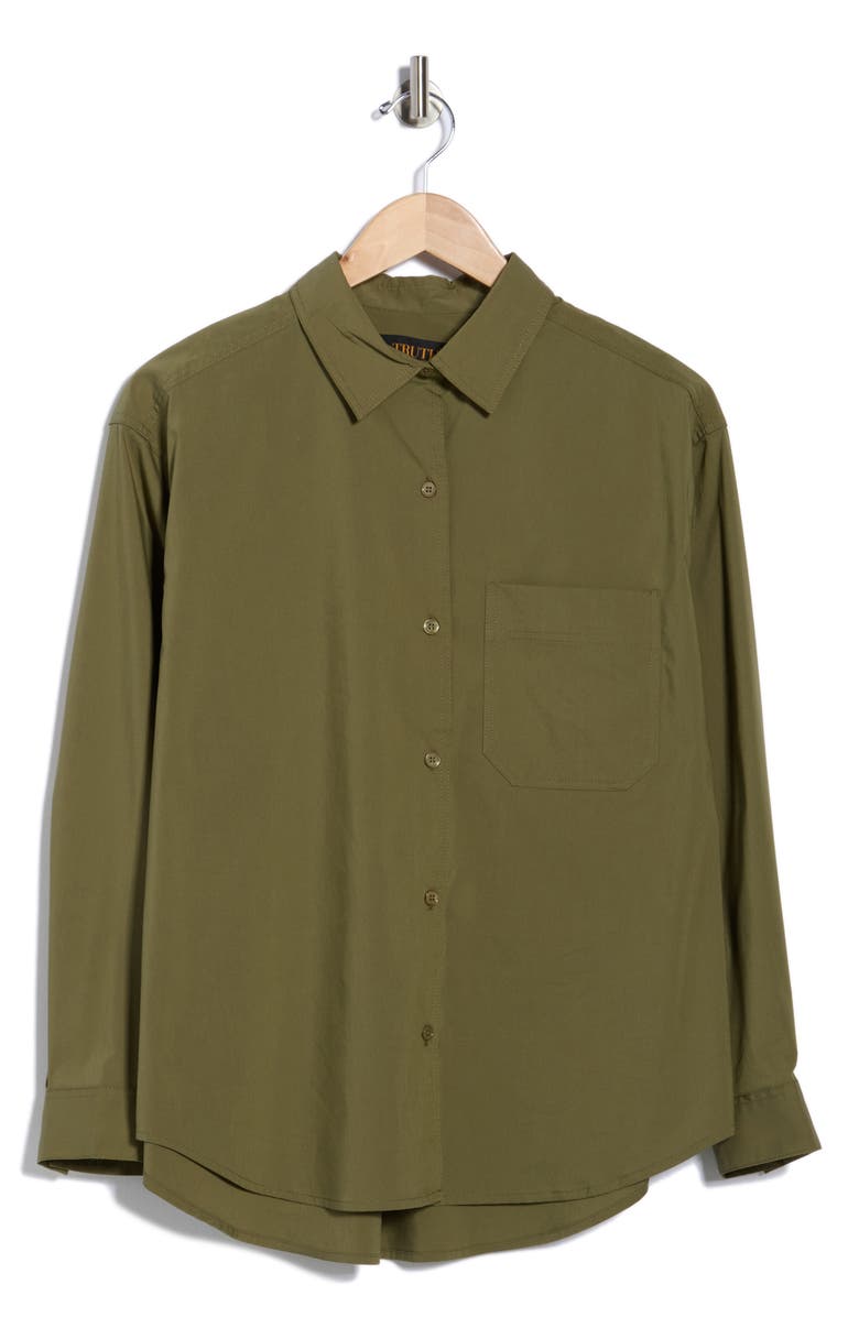 TRUTH Drop Shoulder Button-Up Shirt, Alternate, color, Olive