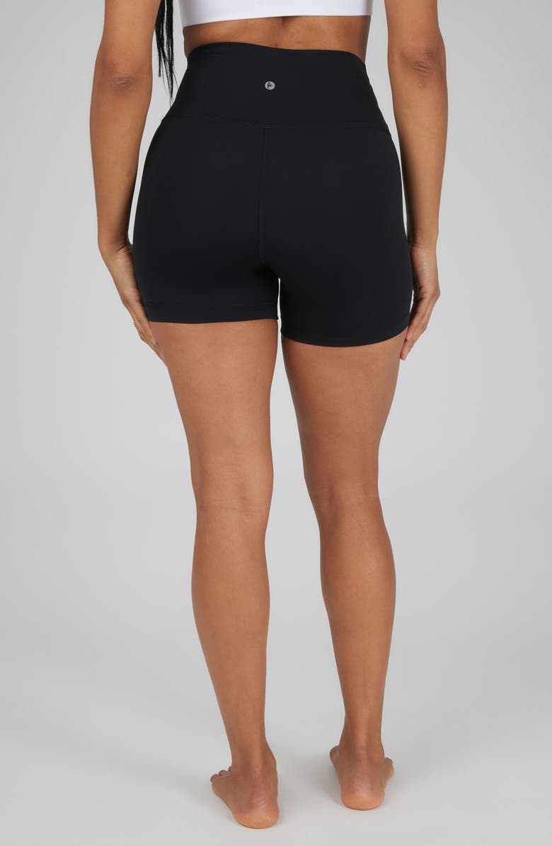 90 DEGREE BY REFLEX Assorted 2-Pack WonderLink Tribeca 5-Inch Bike Shorts, Alternate, color, Sleet/ Black