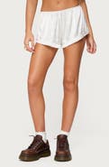 EDIKTED Olesia Ruffle Shorts