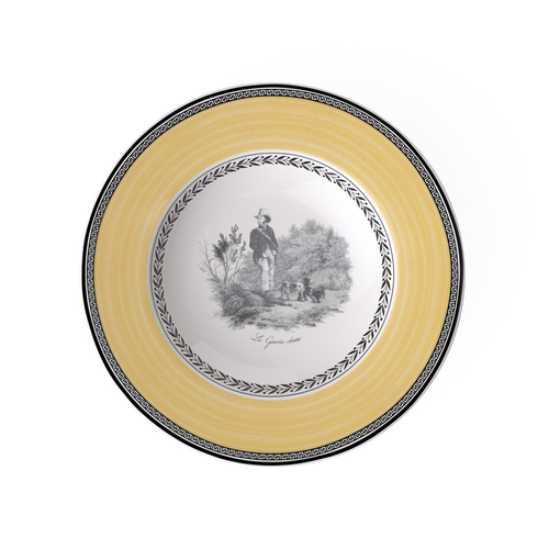 Villeroy & Boch Audun Chasse Soup Bowl In Yellow