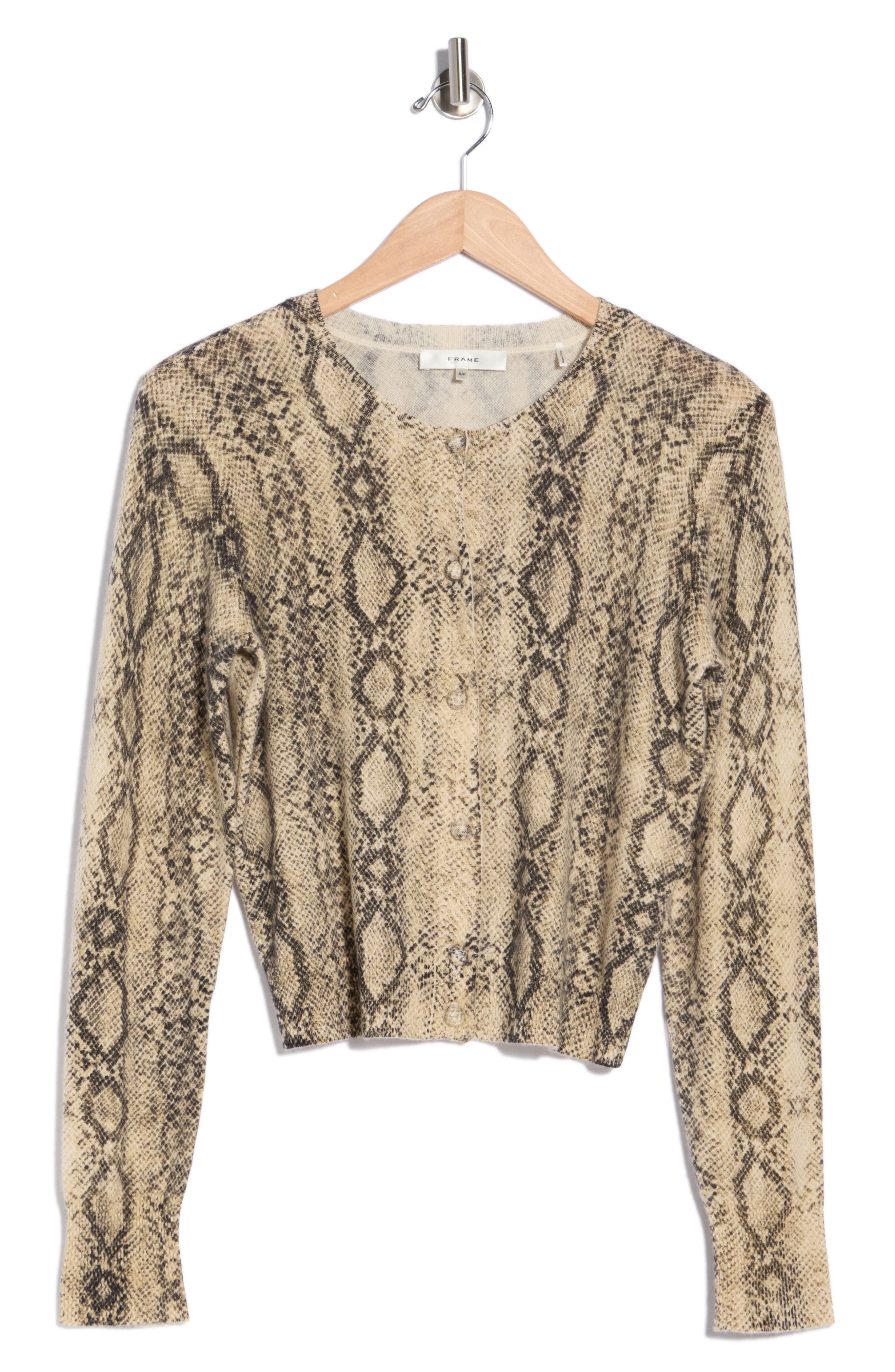 The Cashmere Snake Print Cardigan