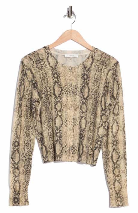 The Cashmere Snake Print Cardigan