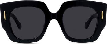 Loewe Anagram 50mm Small Geometric Sunglasses | Nordstrom
