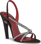 Valentino Garavani Crystal Embellished Slingback Sandal