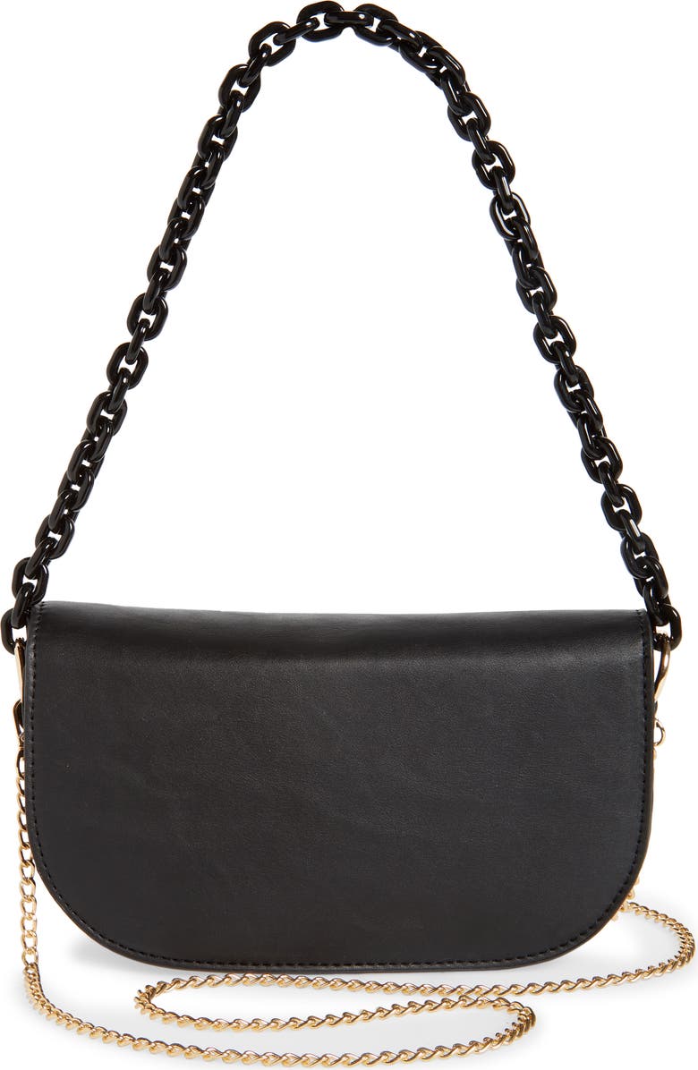 Malibu Skye Amy Faux Leather Baguette Crossbody Bag, Alternate, color,