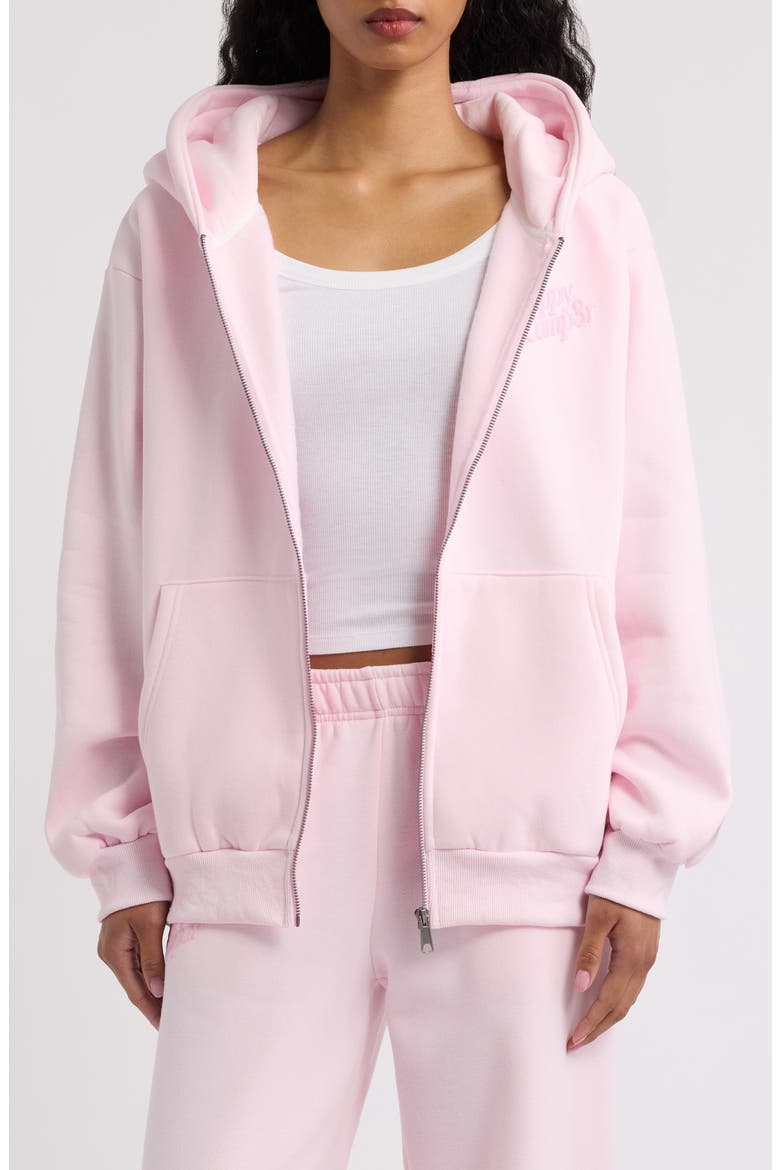 Someone Loves You Zip Hoodie, Main, color, BABY PINK