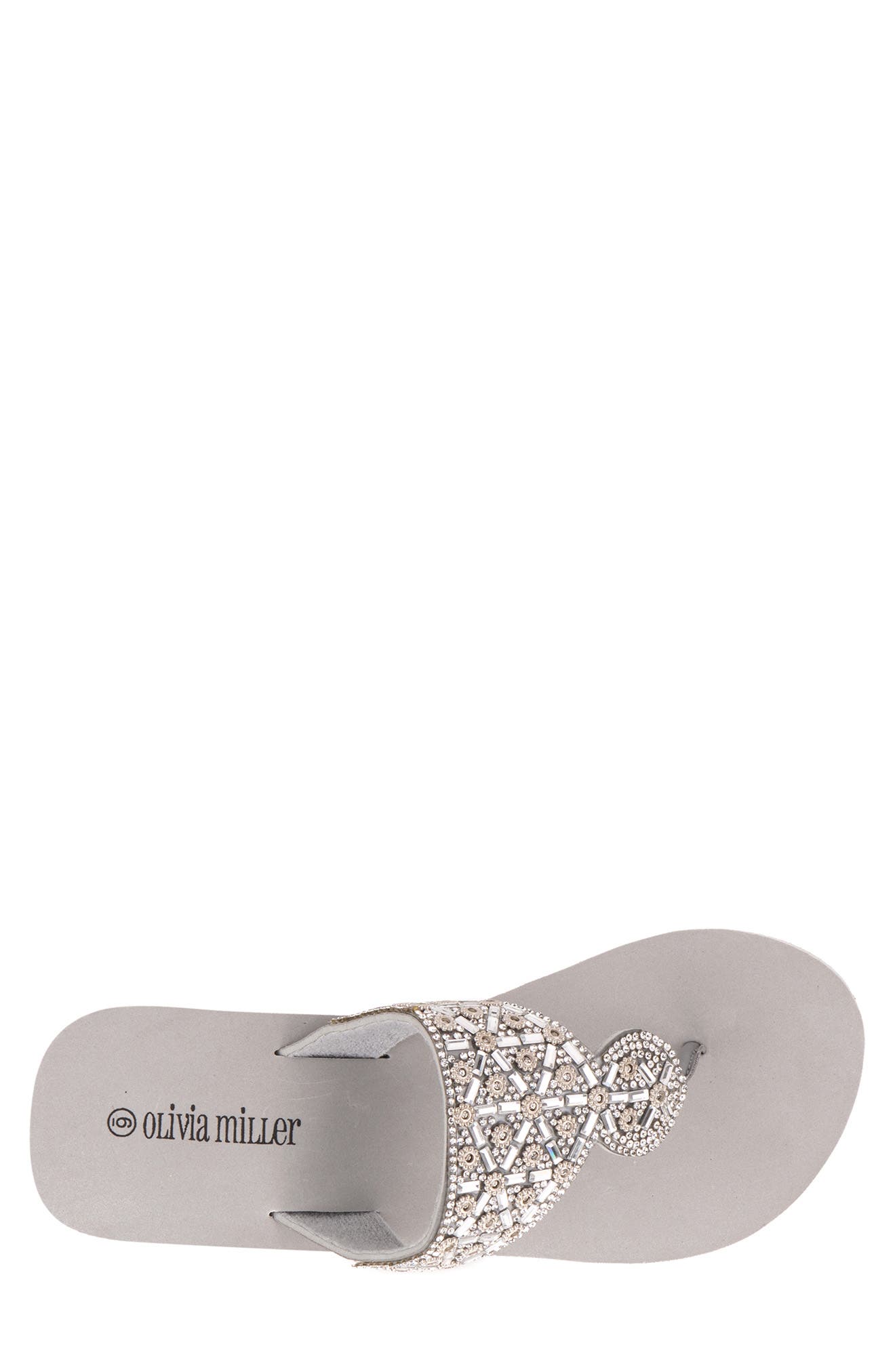 Batumi Wedge Thong Sandal, Alternate, color, GREY