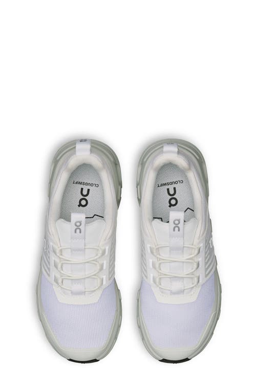 On Kids' Cloudswift Running Shoe In White