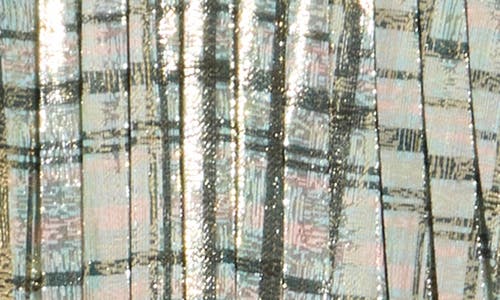 Vineyard Vines Metallic Pleated Midi Skirt In Metallic