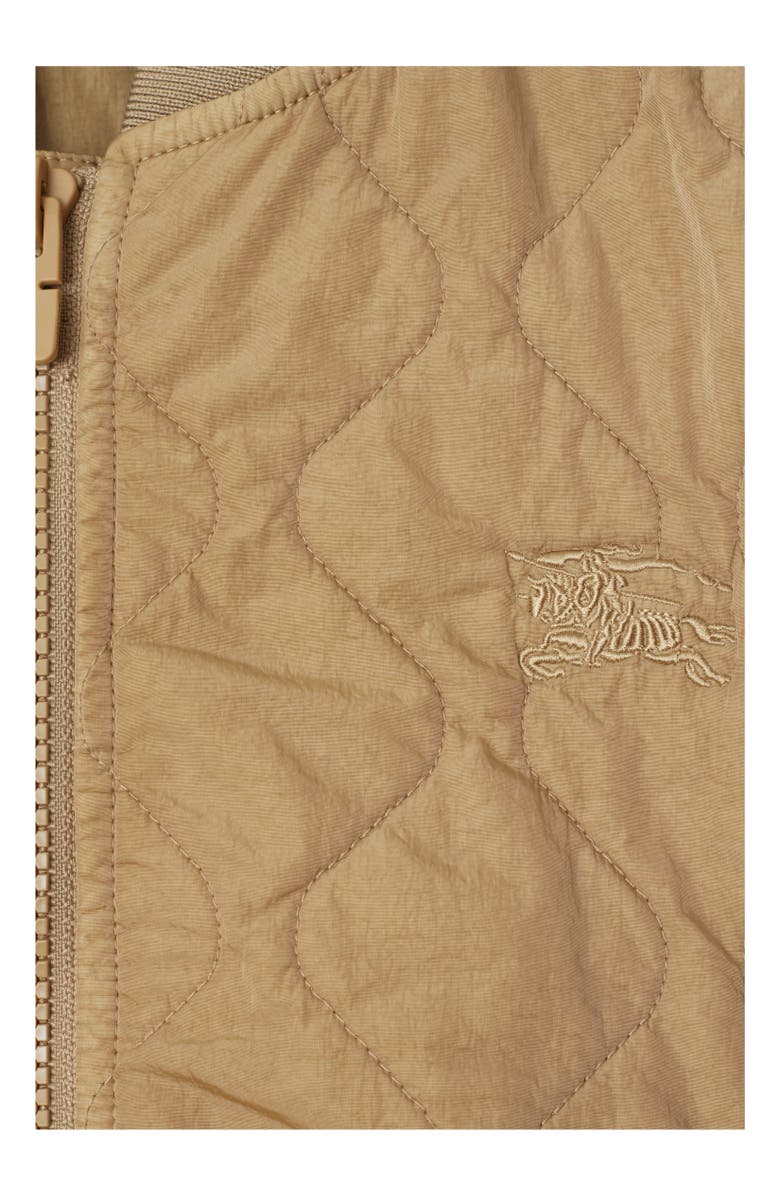 Burberry Quilted Nylon Bomber Jacket, Alternate, color, 