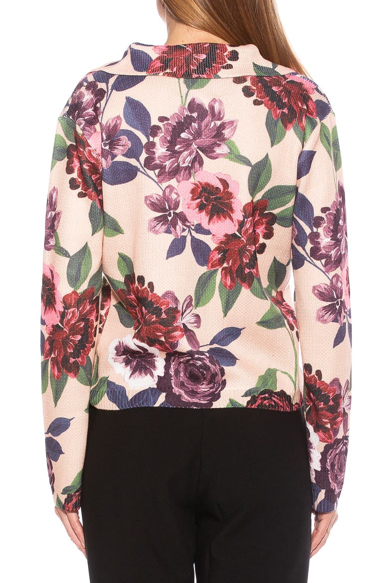 Evander Retro Ruby Notch Neck Tunic Top, Alternate, color, BEIGE FLORAL