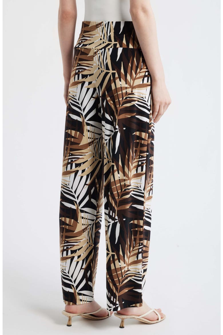 High Waist Print Pull-On Wide Leg Pants, Alternate, color, ANNE BLACK MULTI