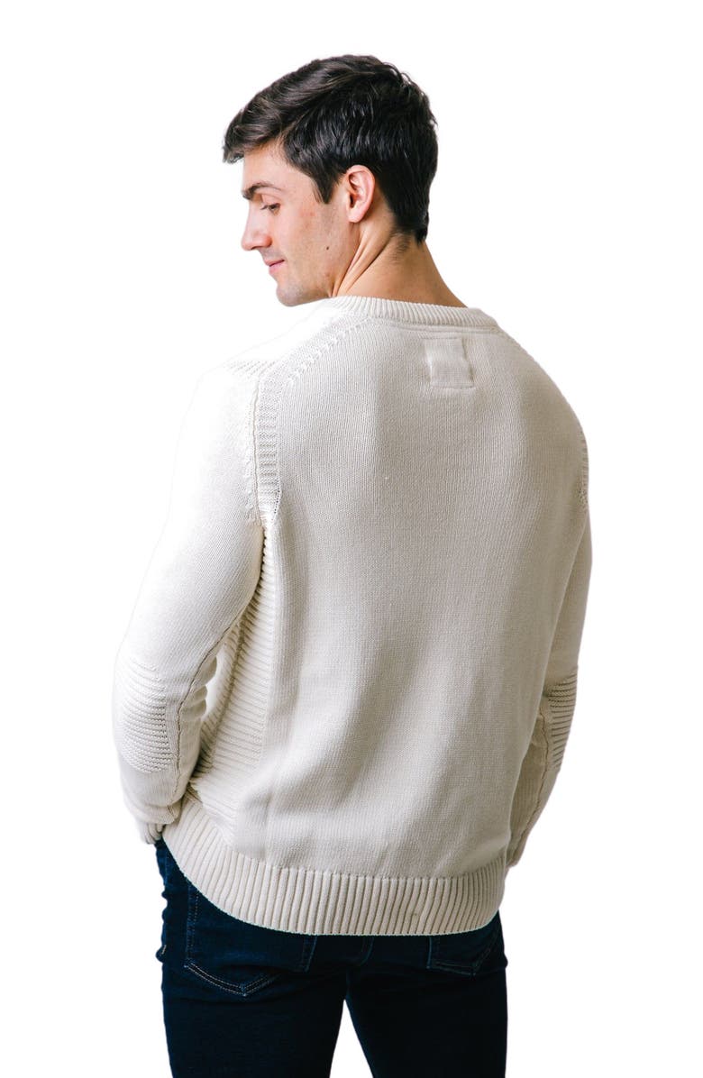 Hope & Henry Men's Organic Henley Sweater with Rib Details, Alternate, color, 