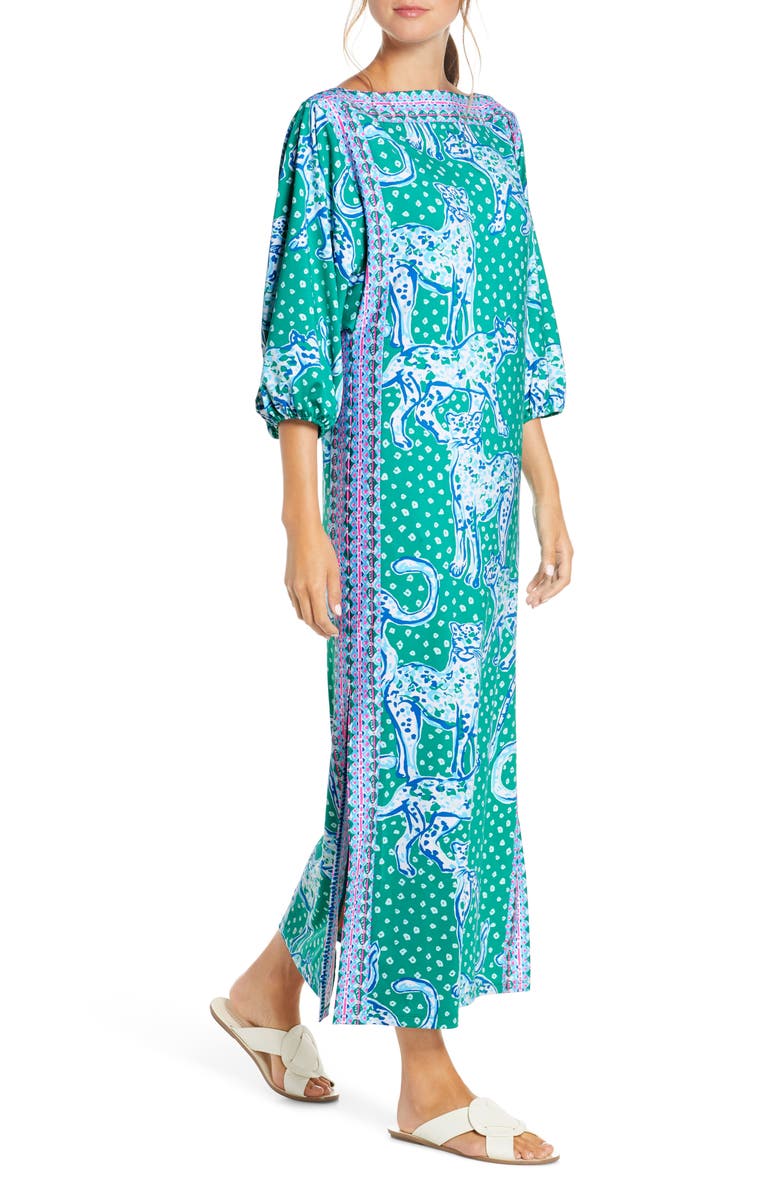 Lilly Pulitzer<sup>®</sup> Silva Maxi Dress, Alternate, color, Emerald Isle On The Prowl