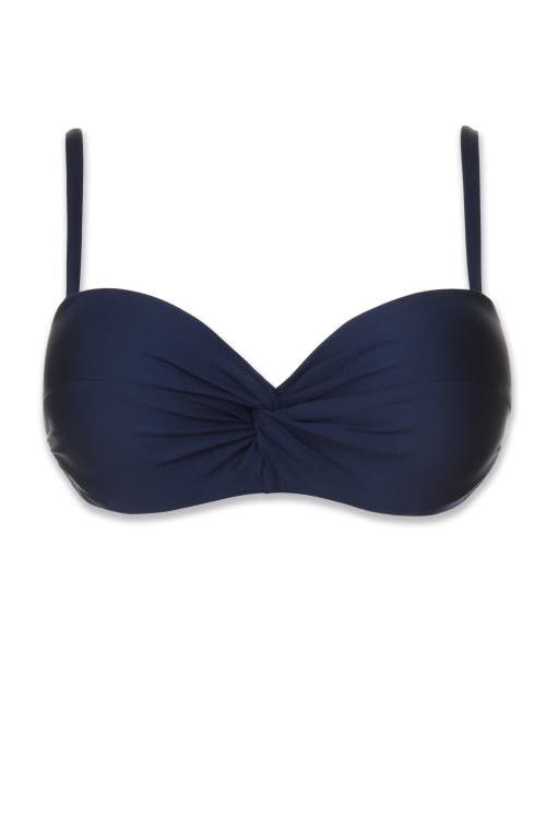 Helen Jon Twist Underwire Bra In Navy