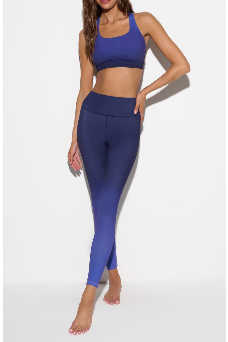 Frankie Ombré Longline Sports Bra, Alternate, color, ASTRAL BLUE
