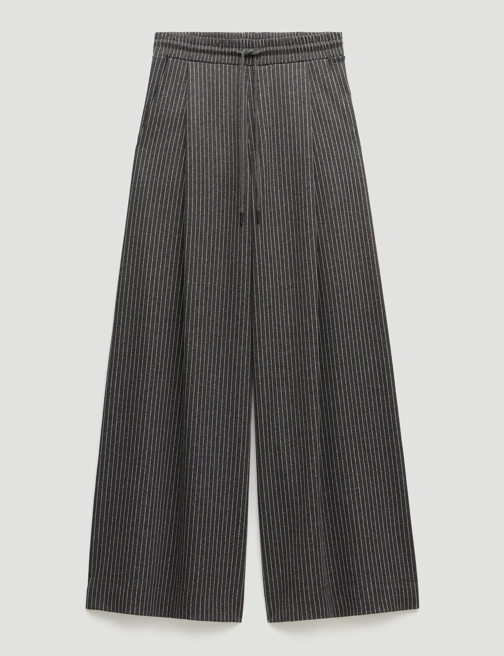 Pinstripe Wide Leg Jersey Pants - image 2