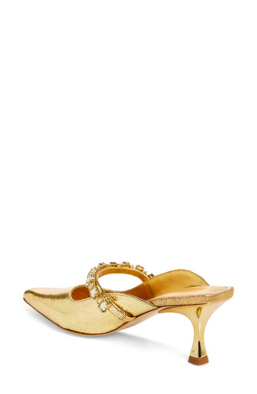Kaanas Agatha Pointed Toe Pump In Gold