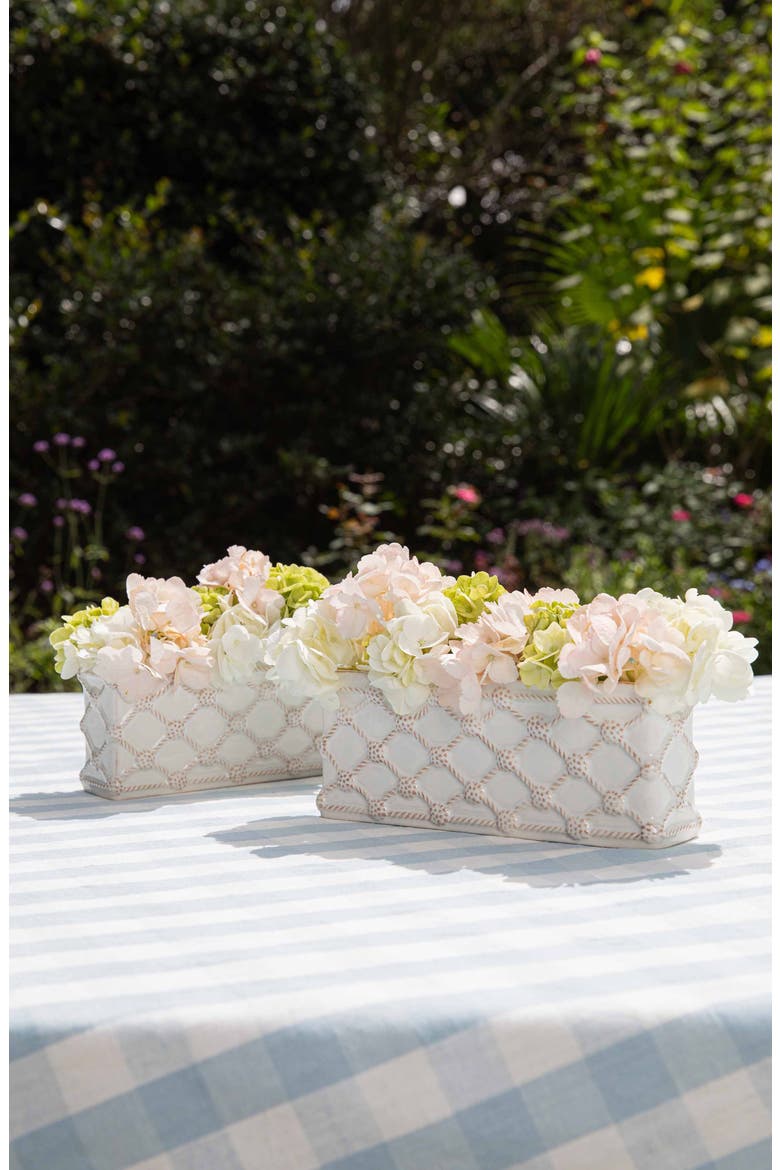 Set of 2 Berry & Thread Petite Rectangular Parterre, Alternate, color, WHITEWASH