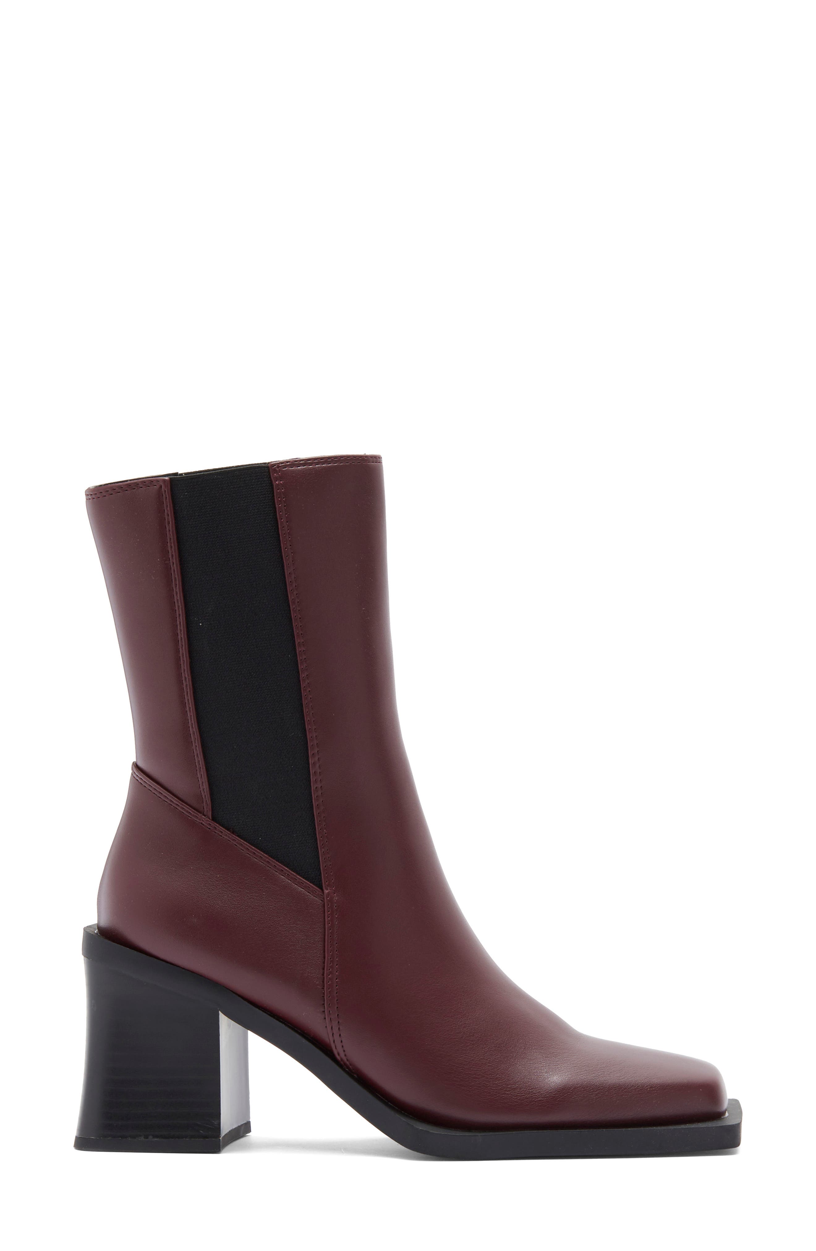Topshop Block Heel Chelsea Boot, Alternate, color, 