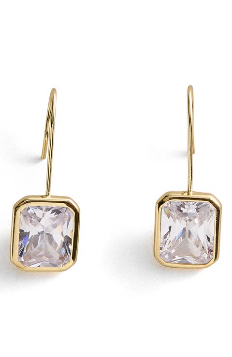Fallon Bezel Drop Earrings