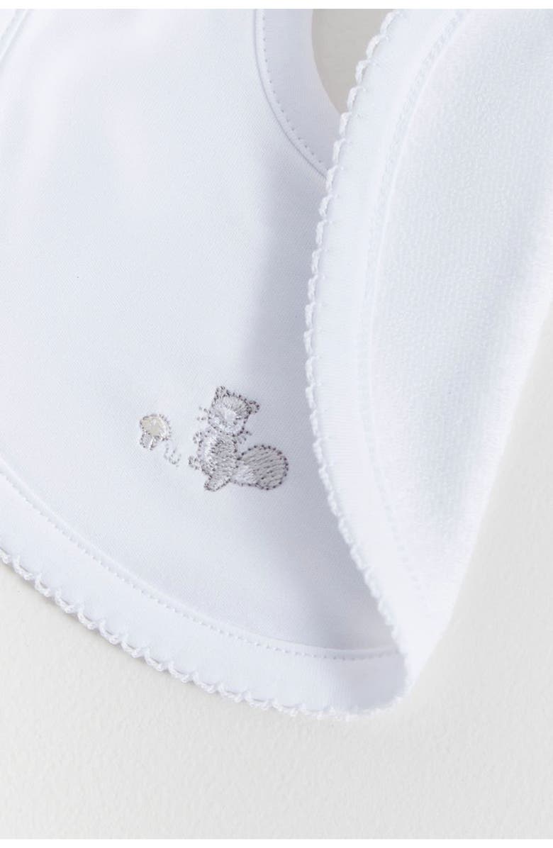 Babycottons Premium Peruvian Pima Cotton In The Woods Small Bib for Infant, Alternate, color, Grey