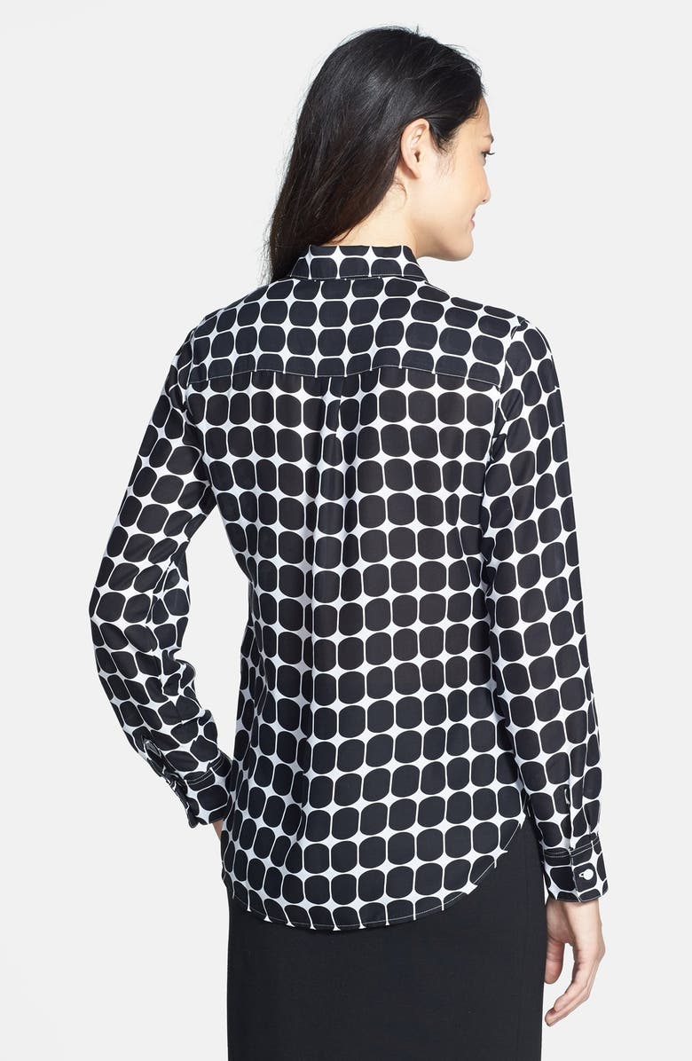 Foxcroft Mod Dot Print Shirt, Alternate, color, 