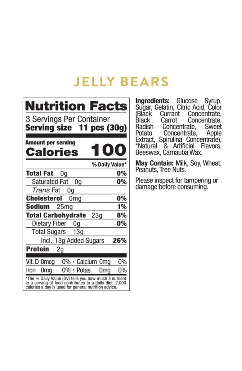 sugarfina x Peanuts Jelly Bears Set of 4 Candy Cubes, Alternate, color, 