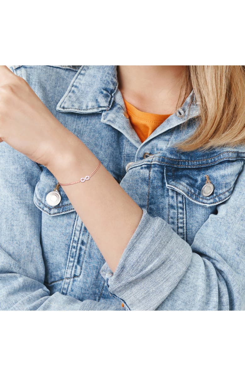 Julianna B. Diamond Infinity Bracelet 14k Rose Gold, Alternate, color, 