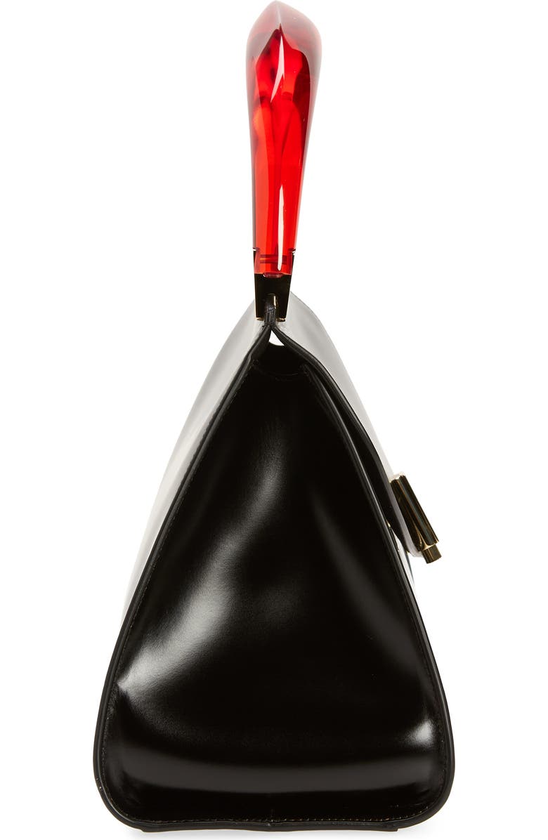 FERRAGAMO Prism Leather Top-Handle Bag, Alternate, color,