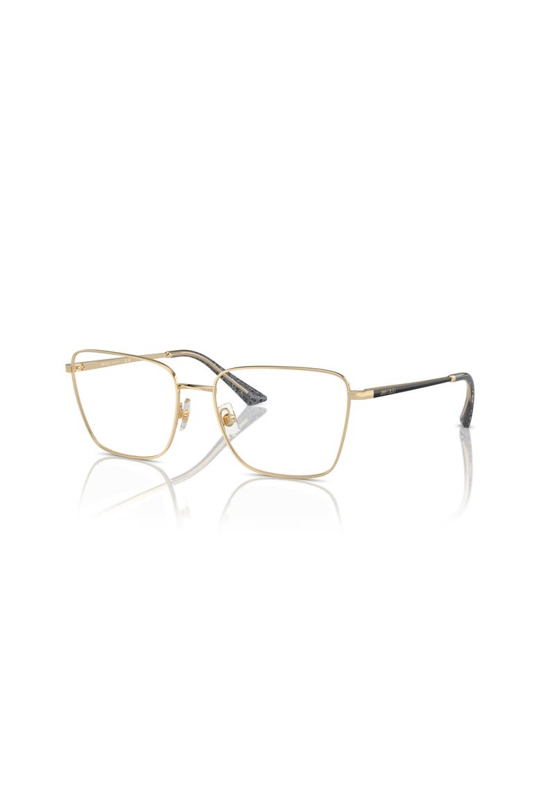 55mm Rectangle optical glasses, Main, color, Gold