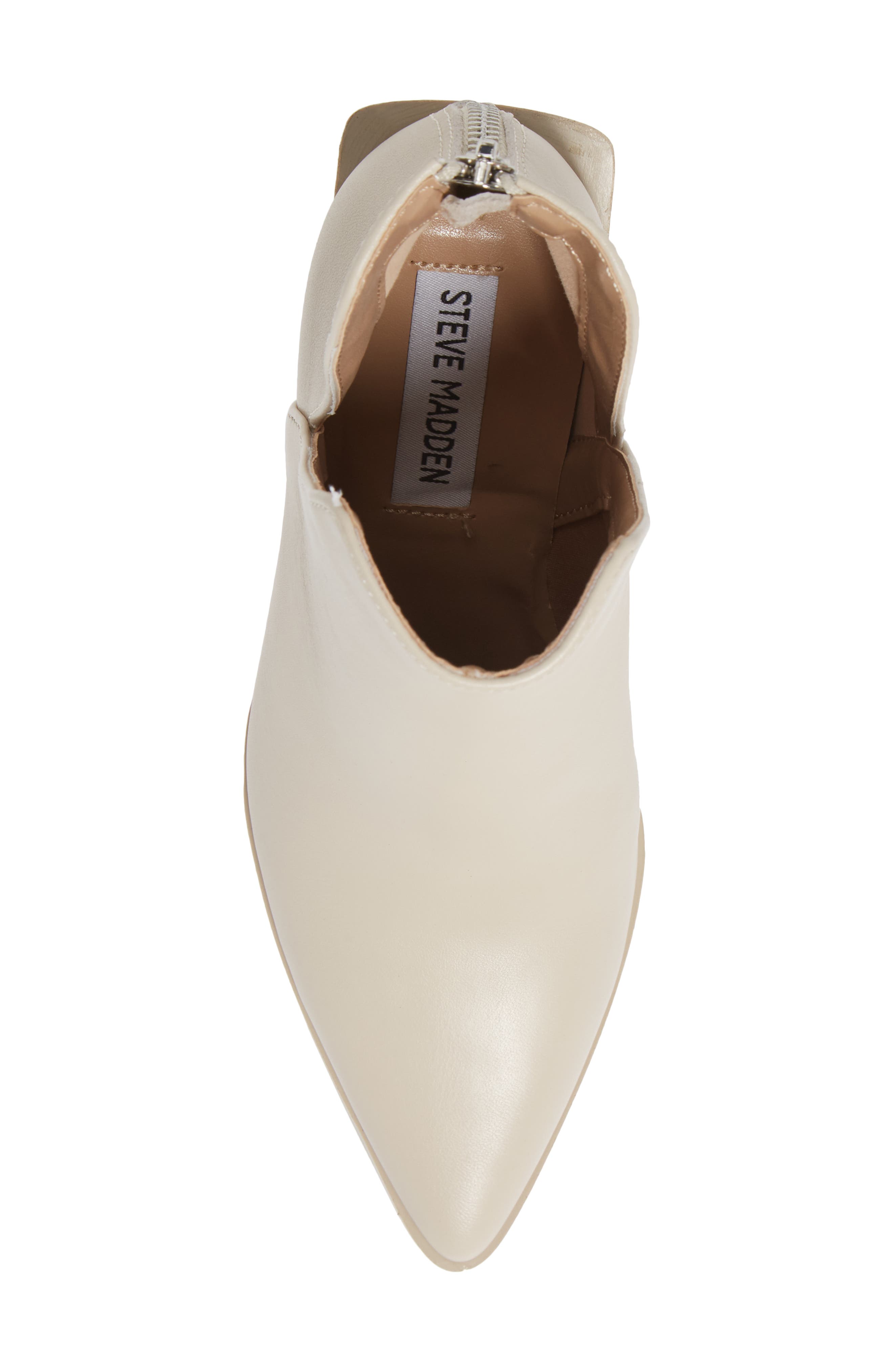 Taylen Pointed Toe Bootie, Alternate, color, BONE LEATHER