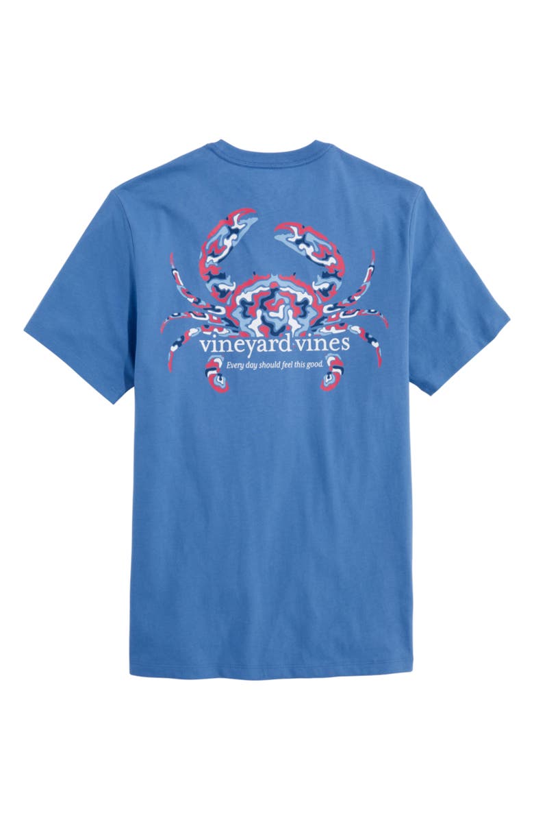 vineyard vines Camo Crab & Whale Pocket Graphic T-Shirt, Alternate, color, Club Blue