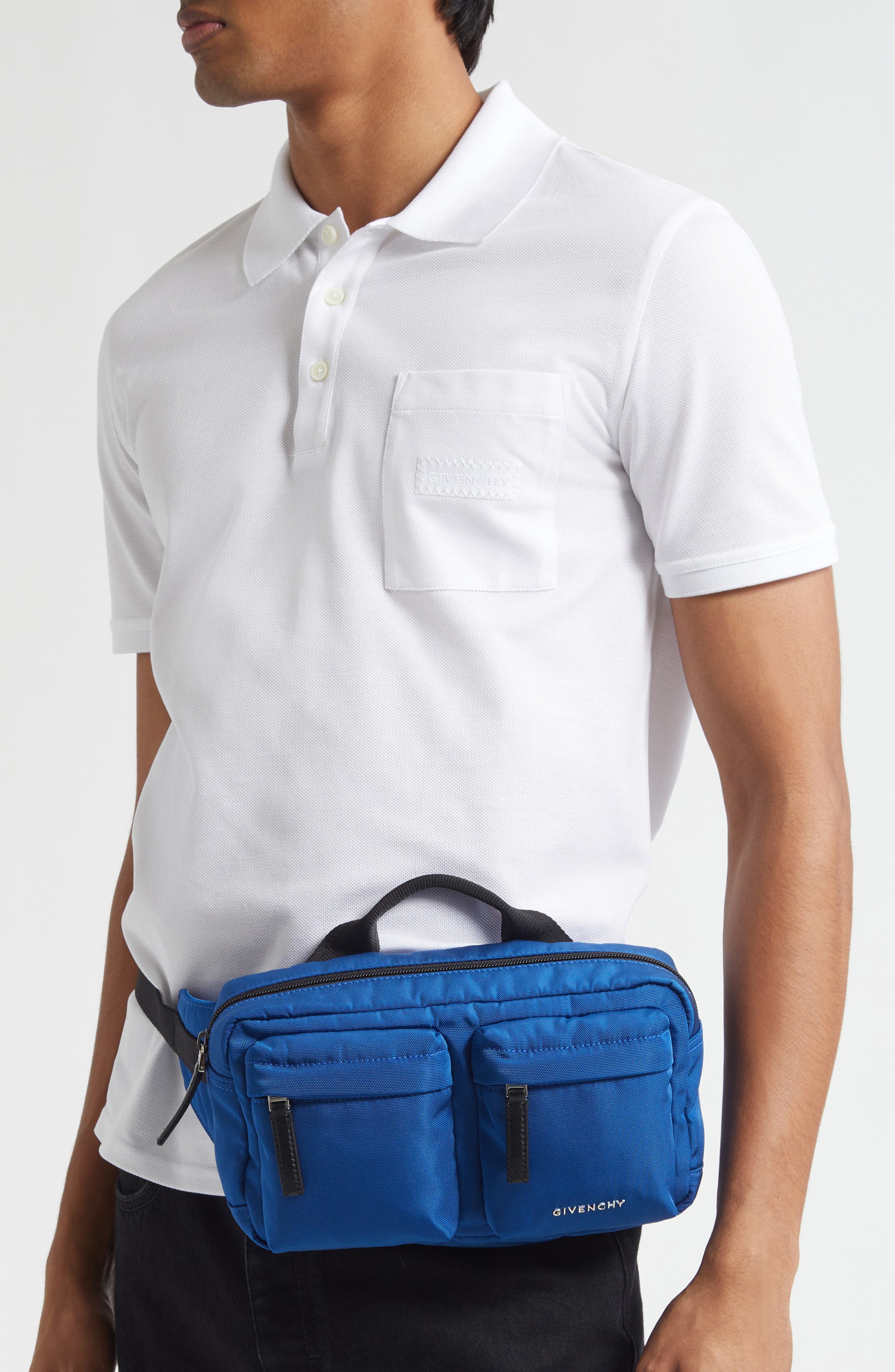 Essential U Nylon Belt Bag, Alternate, color, 422-ELECTRIC BLUE