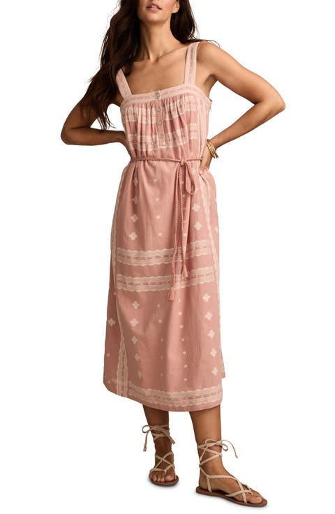 Mixed Print Cotton Midi Sundress