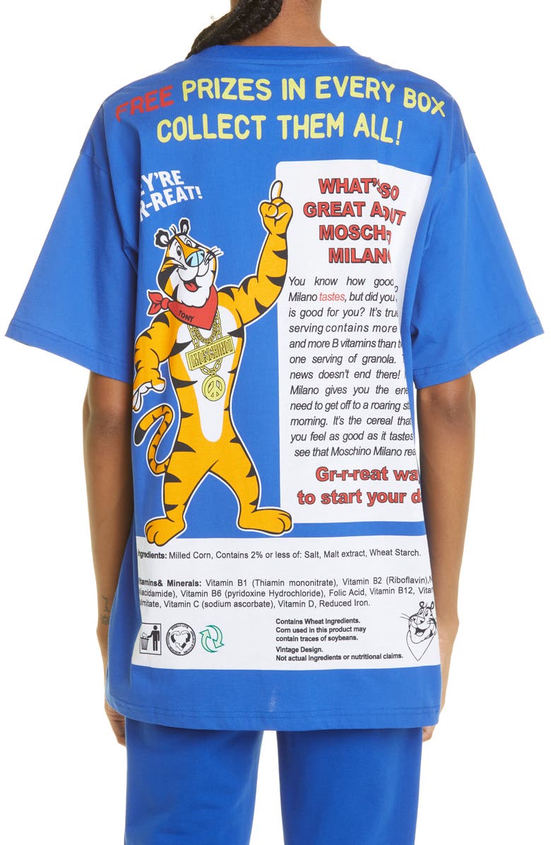 Moschino x Kellogg's Tony the Tiger Oversize Graphic Tee, Alternate, color, 