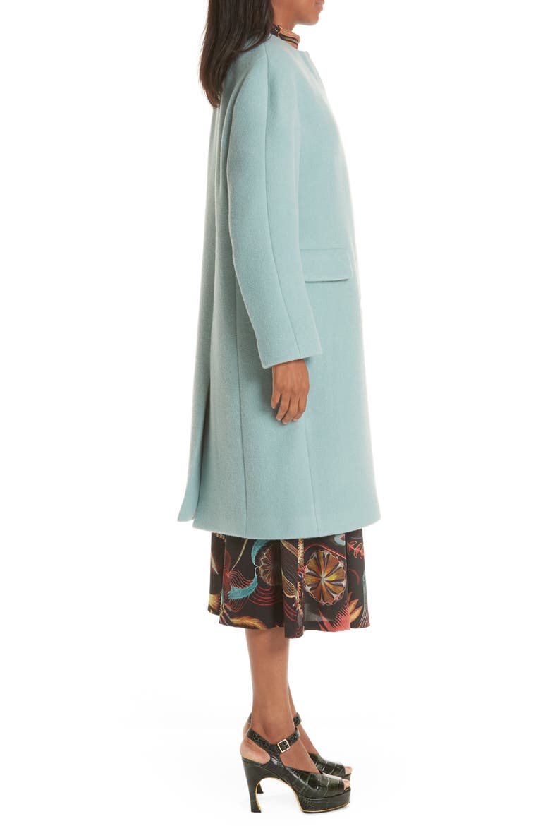 Wool & Mohair Coat, Alternate, color, LIGHT BLUE