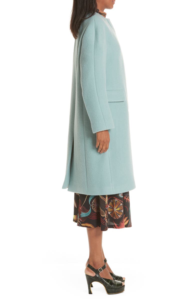 Dries Van Noten Wool & Mohair Coat, Alternate, color, 