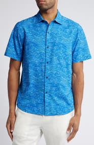 Tommy Bahama Bahama Coast Monte Rio Geo IslandZone® Short Sleeve Button-Up Shirt