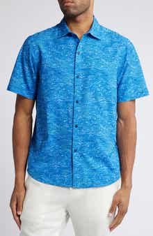 Tommy Bahama Bahama Coast Monte Rio Geo IslandZone® Short Sleeve Button-Up Shirt