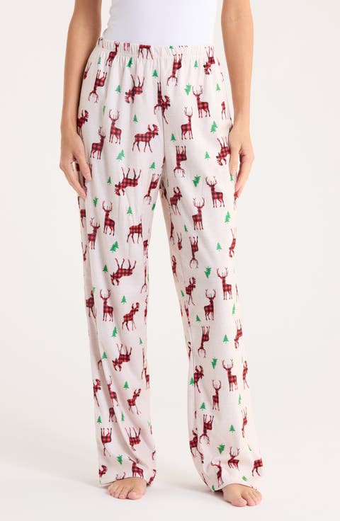 Matching Family Pajama Moose Print Pants