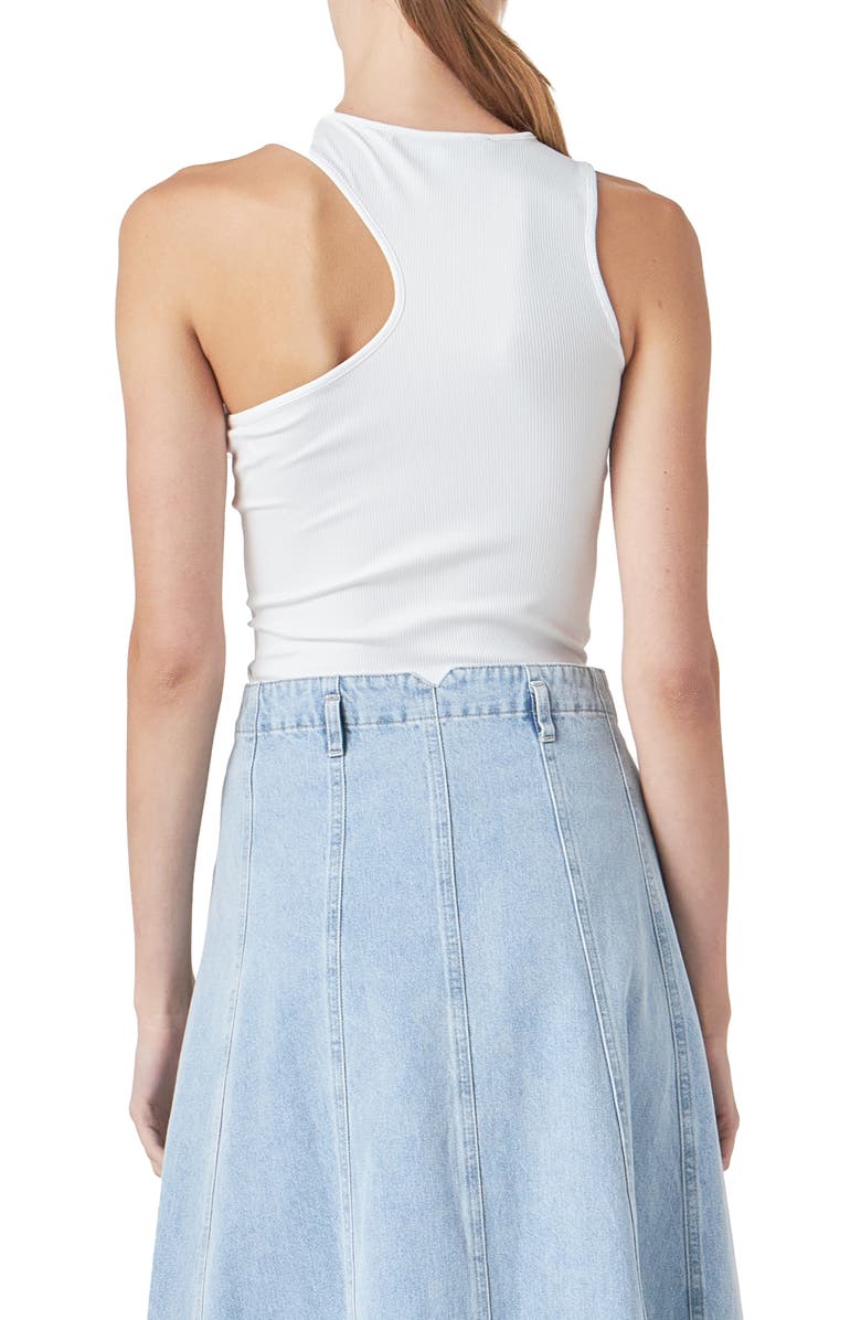 Grey Lab Rib Tank, Alternate, color, White