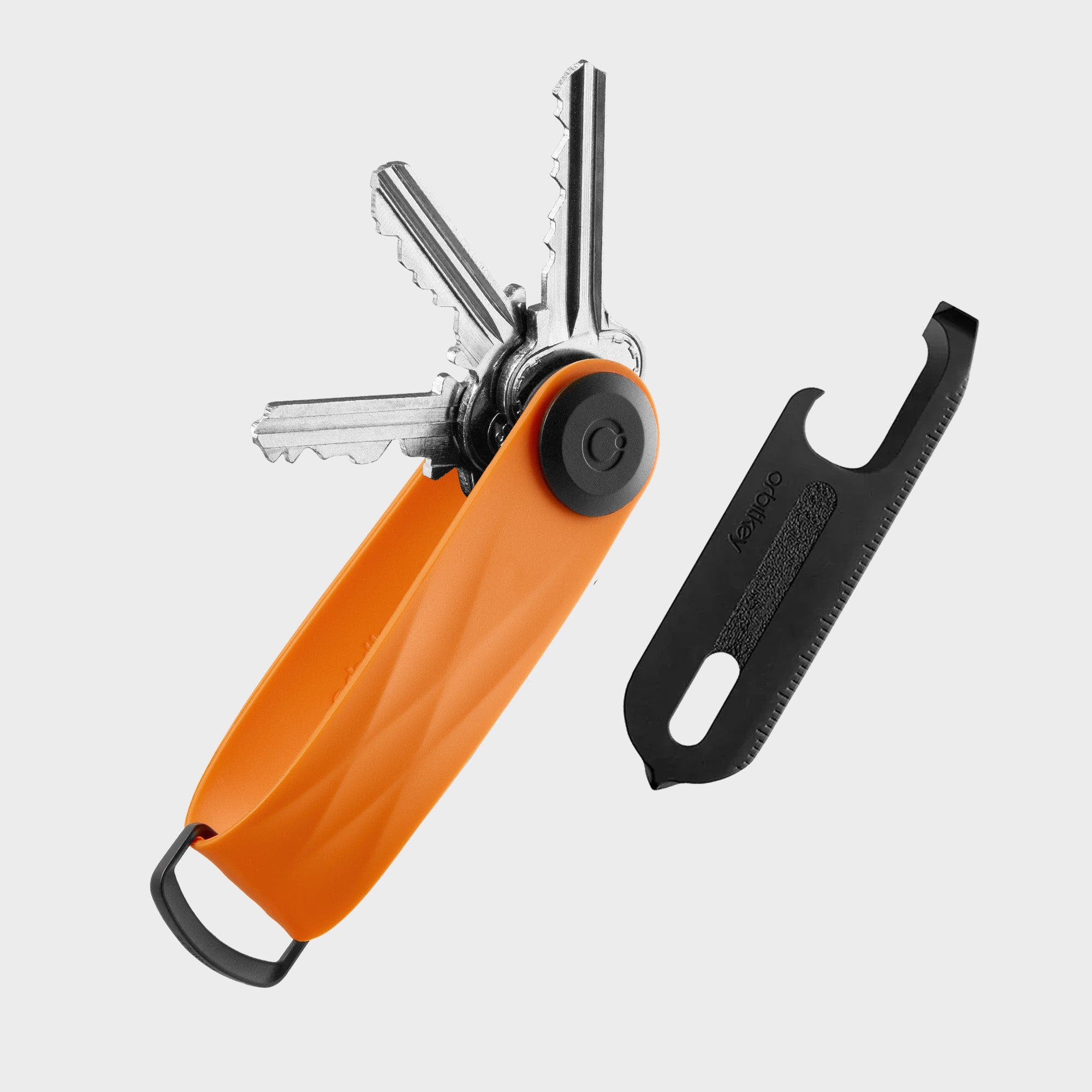 Orbitkey Active Key Organiser + Multitool v2 Set, Alternate, color, Tangerine