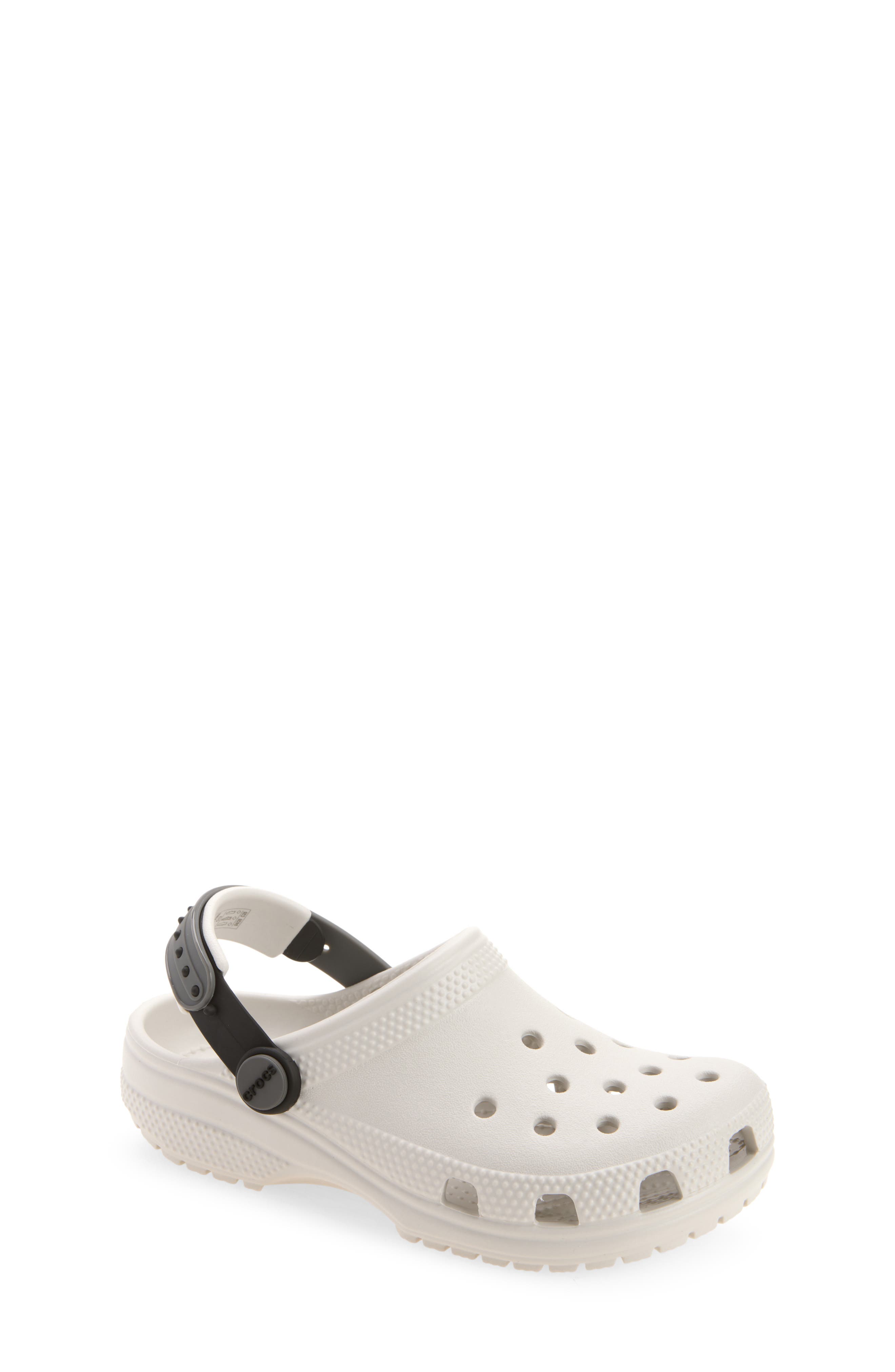 Kids' Classic Glow Snapback Strap Clog, Main, color, GLOW GREY/MULTI