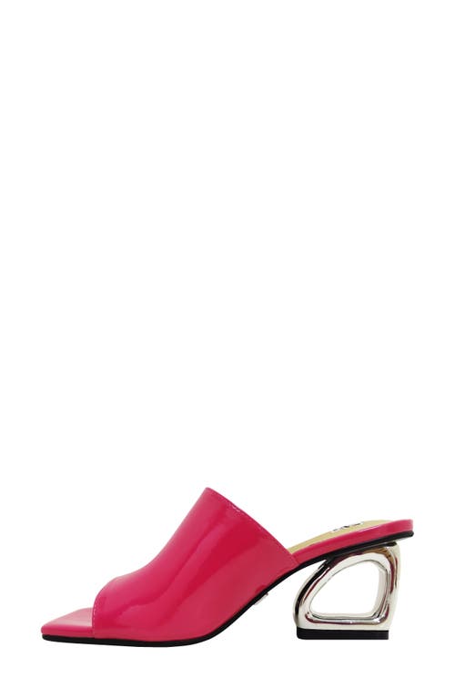 Ninety Union Florence Square Toe Mule In Fuchsia